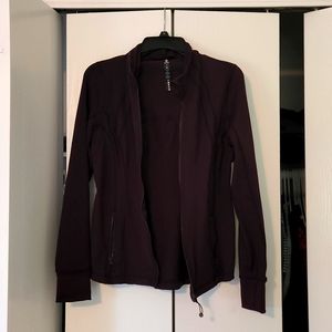 Dark purple zipup jacket size M